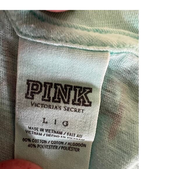 Victoria's Secret scoop neck teal color tank top, women's size L - Picture 2 of 4